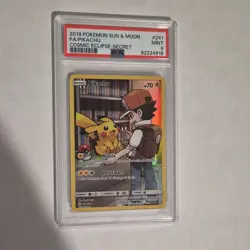 Pokemon 2019 Sm-Cosmic Eclipse Pikachu Secret Rare 241/236 Holo PSA 9 TCG - Image 2