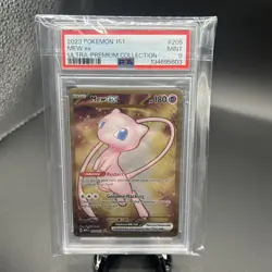 PSA 9 METAL Mew ex Full Art Ultra Rare 151 UPC Promo Pokemon Card SVP 205/165 - Image 1