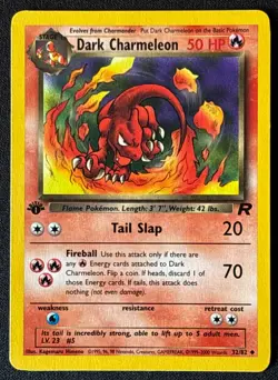 1st Edition Dark Charmeleon - Team Rocket - #32/82 - Vintage Pokemon Card WOTC - Image 1