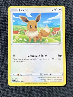 Eevee 013/015 McDonald's Promos 2024 Pokemon Card NEAR MINT NM - Image 1