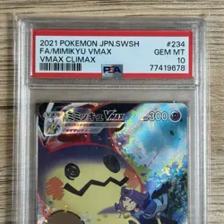 PSA 10 Mimikyu VMAX 234/184 VMAX Climax Japanese Pokemon Card - Image 2