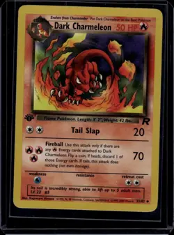 Dark Charmeleon 32/82 1st Edition Team Rocket Non-Holo Pokemon Card LP - Image 1