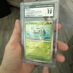 Bulbasaur 001/165 Sv: Scarlet & Violet 151 Reverse Holo Pokemon CGC 10 - Image 3