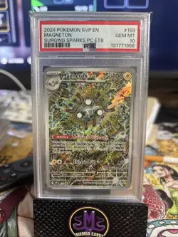 Pokemon TCG Magneton Surging Sparks ETB #159 Stamped PC Psa10 - Image 1