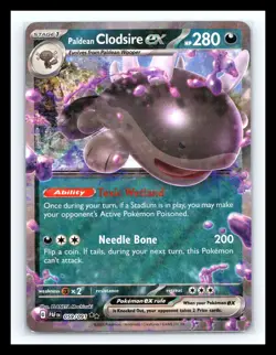 💥 Paldean Clodsire ex 059/091 Holo Rare Paldea Fates Pokemon TCG 2024 - Image 1