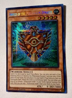 Yugioh Shield of the Millennium Dynasty MP25-EN078 Prismatic Secret Rare NM - Image 1