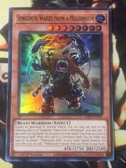 Yugioh: Sengenjin Wakes from a Millennium - INFO-EN001 Ultra Rare 1st Edition NM - Image 1