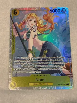One Piece Nami EB03-053 SR Heroines Edition English NM Foil - Image 2