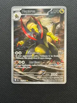 Pokemon TCG Haxorus 147/086 Black Bolt Illustration Rare Holo Card - Image 1