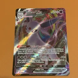 Espeon VMAX Evolving Skies Holo Ultra Rare Pokemon TCG Card 065/203 NM Condition - Image 1