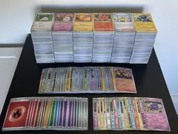 Huge Bulk Lot of 3000+ Pokemon Cards with Holo Rares, Reverse Holos, + More! - Image 1