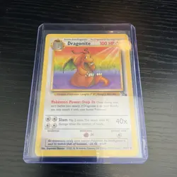Pokemon Dragonite 19/62 Fossil Rare 100 HP Regular Unlimited TCG Card English - Image 3
