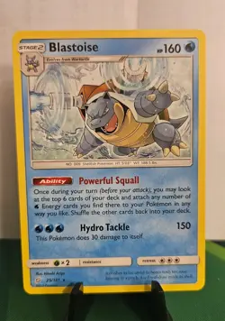 Blastoise 25/181 Sm-Team Up Regular 2019 LP Pokemon Card - Image 1
