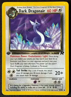 1st Edition Dark Dragonair - Team Rocket - #33/82 - Vintage Pokemon Card WOTC - Image 1