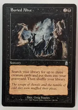MTG Buried Alive Odyssey 118/350 Regular Uncommon Magic the Gathering LP - Image 1