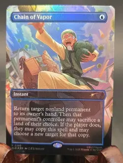 Chain of Vapor Avatar: The Last Airbender Secret Lair MTG Rainbow Foil Near Mint - Image 1