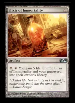 Elixir of Immortality LP Light Play Magic 2012 MTG [10725] - Image 1