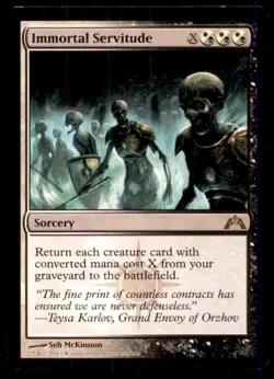 Immortal Servitude LP Light Play Gatecrash MTG [11833] - Image 1