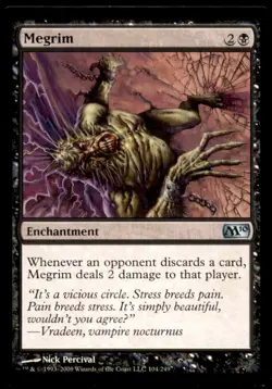 Megrim LP Light Play Magic 2010 MTG [8236] - Image 1