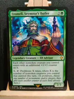 Tromell, Seymour's Butler - Final Fantasy Commander - Rare - NM (see pics) MTG - Image 1