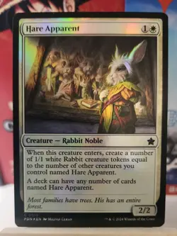 MTG Foundations Hare Apparent Foil LP 0015 - Image 1