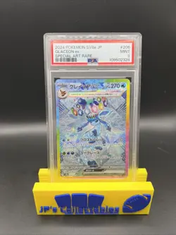 2024 Pokemon Japanese Terastal Festival Glaceon EX #206 Special Art Rare PSA 9 - Image 1