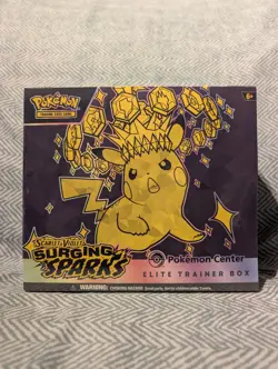 Pokemon TCG: Surging Sparks Pokemon Center Elite Trainer Box ETB - New & Sealed - Image 3