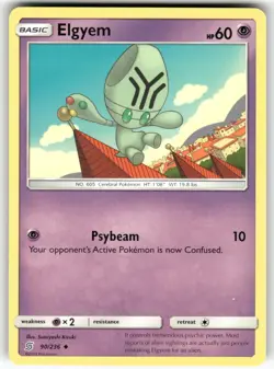 Elgyem SM - Unified Minds Uncommon Pokemon Near Mint or Better - Image 1