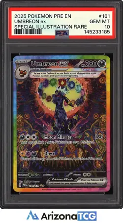 Pokemon 2025 Umbreon ex 161/131 SIR Prismatic Evolutions GEM MINT PSA 10 - Image 1