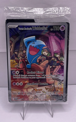 Pokemon TCG Team Rocket Wobbuffet 203 Promo SEALED - Image 1