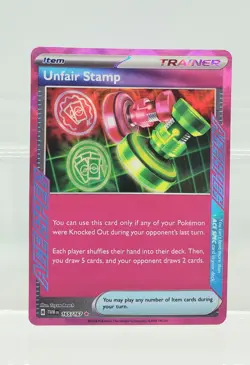Pokemon TCG Unfair Stamp 165/167 Twilight Masquerade ACE SPEC Rare - Image 1