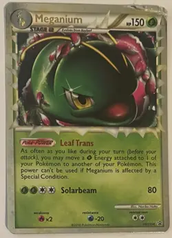 Meganium HGSS08 Holo Pokemon Card Rare Heartgold & Soulsilver Promo - Image 1