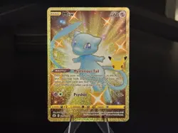 Mew 025/025 Celebrations 2021 Secret Rare Gold Pokemon Card TCG - Image 1