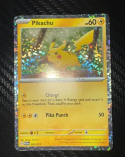 2025 Pokemon McDonald's Collection Pikachu Confetti Holo #002/015 - Image 1