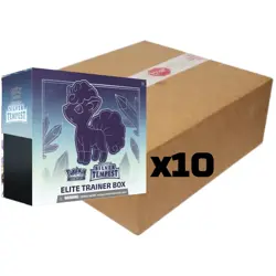 Pokemon TCG - Silver Tempest Elite Trainer Box ETB x10 (CASE) - NEW DOUBLE BOX - Image 1