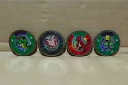 1999 Hasbro Pokemon Gold Battle Coin Game Lot Of 26 Pogs Slammers - Image 2