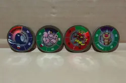 1999 Hasbro Pokemon Gold Battle Coin Game Lot Of 26 Pogs Slammers - Image 4