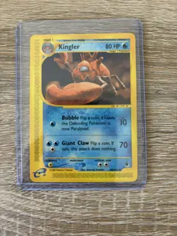 Pokemon Kingler #50/165 Non-Holo Rare - 2002 Expedition Base Set - LP/NM - Image 1