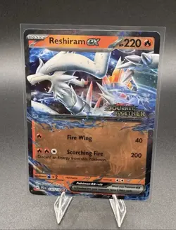 Pokemon Reshiram EX 030/159 & Reshiram 022/142 + JUMBO 3 PROMOS STAMPED! - Image 2