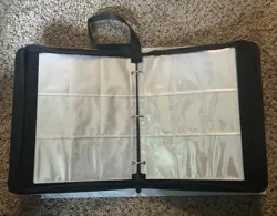 Tcgames Card Binder 9 Pocket Card Holder with 40 Sleeves Red White • 10.5” x 13” - Image 3