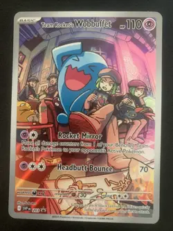 Team Rocket's Wobbuffet 203 Sv: Scarlet & Violet Promo Cards Holo - Image 1