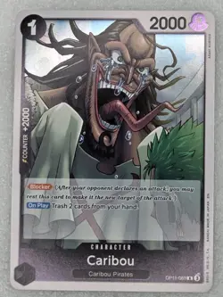 Caribou OP11-083 A Fist of Divine Speed Foil One Piece TCG Card NM Pack Fresh! - Image 1