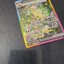 Pokemon TCG SV-Prismatic Evolutions Leafeon EX Card #144/131 SIR (CLEAN) - Image 3