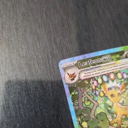 Pokemon TCG SV-Prismatic Evolutions Leafeon EX Card #144/131 SIR (CLEAN) - Image 4