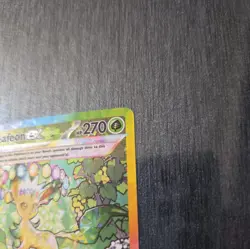Pokemon TCG SV-Prismatic Evolutions Leafeon EX Card #144/131 SIR (CLEAN) - Image 5