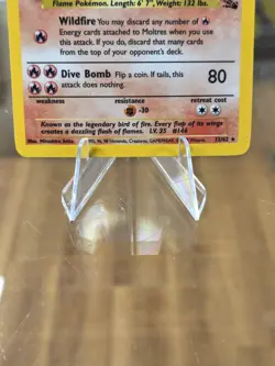 Pokemon TCG Moltres Fossil Holo Card 12/62 1999 Free Shipping! - Image 3