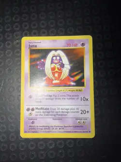 Pokemon TCG Jynx Base Set 31/102 Regular Shadowless Uncommon Card - Image 2