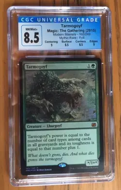 Tarmogoyf Modern Masters MtG CGC 8.5 2015 FOIL 165/249 (SUBS 9, 8.5, 8.5, 9) - Image 1