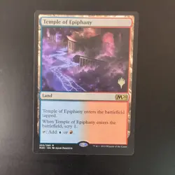 Temple of Epiphany (253p) NM Core Set 2020 Promos M20 MTG Stamped - Image 1