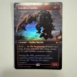 Searslicer Goblin Borderless (NM Foil) FDN-0332 Rare MTG - Image 1